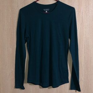 Seg’Ments Dark Green Long Sleeve Top S